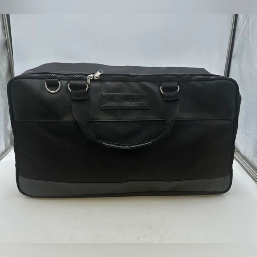 Harley-Davidson Duffle bag zip around Brandnew Moto Travel Canvas Leather